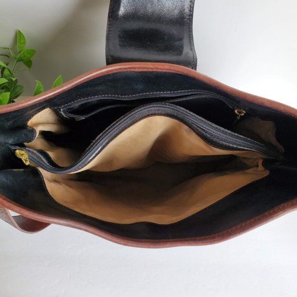 VGUC Brahmin Tuscan Concordia Shoulder Bucket/Hobo Bag in Black and Brown - Picture 12 of 15